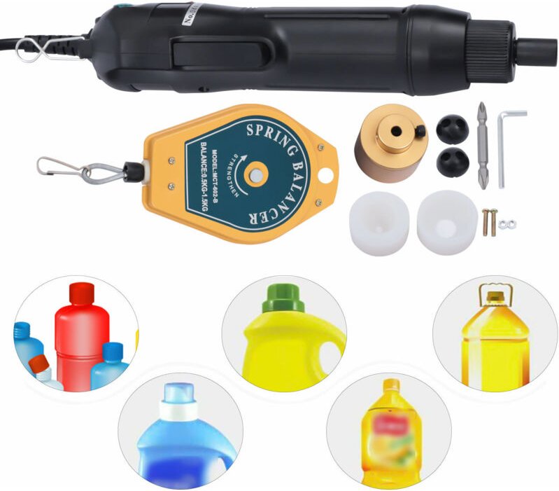 Elektrische Hand-Flaschenverschließmaschine mit hoher Geschwindigkeit von 20-50 Verschlüssen pro Minute für runde Kappen...