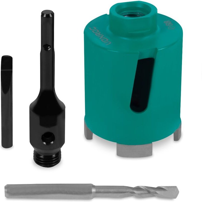 Diamantbohrmaschine SDS-Plus - 68mm - Universal - Inkl. Diamantkernbohrer, Zentrierbohrer, Austreibdorn und SDS-plus Ada...