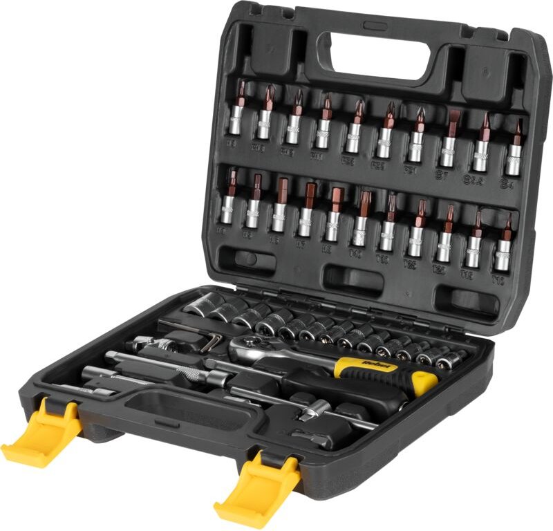 Rebel 46-teiliger Ratschen-Steckschlüsselsatz