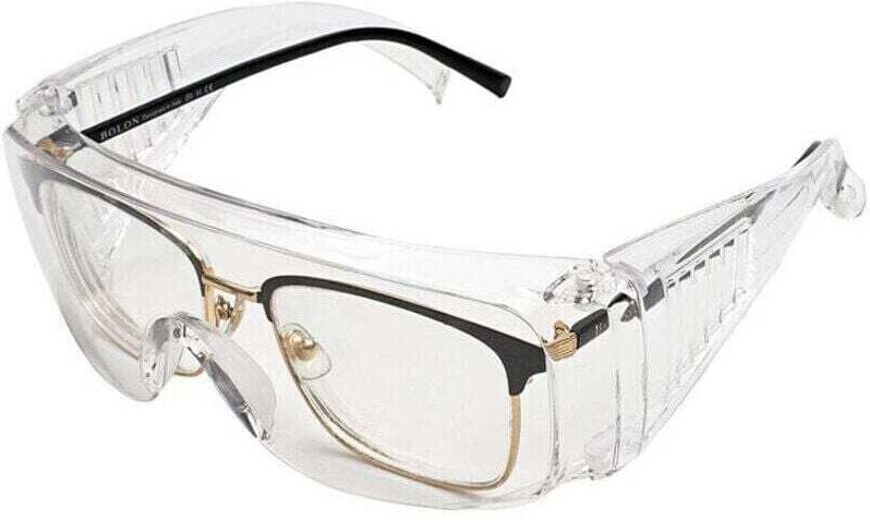 Schutzbrille für Brillenträger, Wind- und UV-Schutz, Vollsichtbrille.