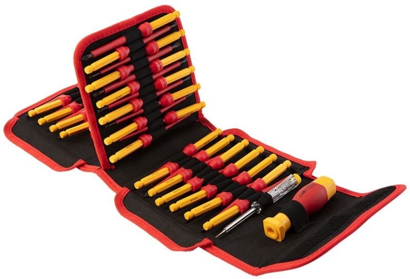 Schraubendreherbits mit Halter 1000V, 50 Stk.