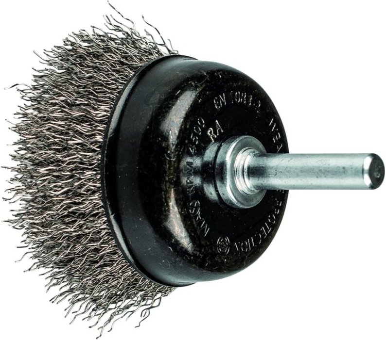 Topfbürste ungezopft tbu Ø50mm Schaft-Ø 6 mm Edelstahl-Draht-Ø 0,30 Bohrmaschinen (1) - Pferd