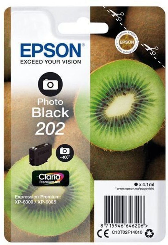 Epson Tintenpatrone photo black Claria Premium 202 T 02F1 Druckerpatronen