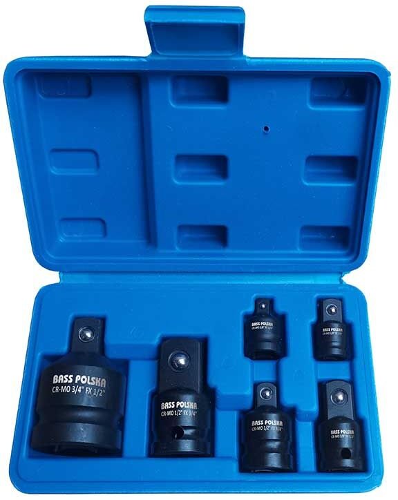 Reduzieradapter 1/2", 1/4", 3/8", 3/4", Satz à 6 Stück.