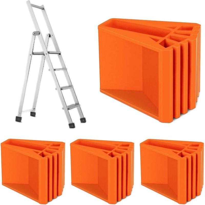 Leiterfüße-Zubehör – 4 Stück rutschfest, verdickt – universelles Tritthocker-Pad, Tritthocker-Fuß – Leiterpolster, Leite...