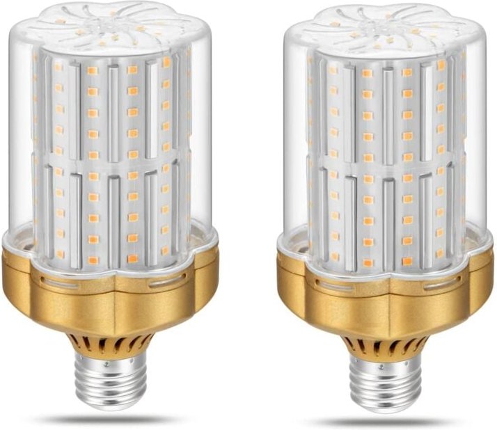 Aougo - 2er-Set E27-30-W-LED-Glühbirne, warmweiß 3000 k (entspricht 250 w Glühlampe), 3500 lm, nicht dimmbar, flimmerfre...