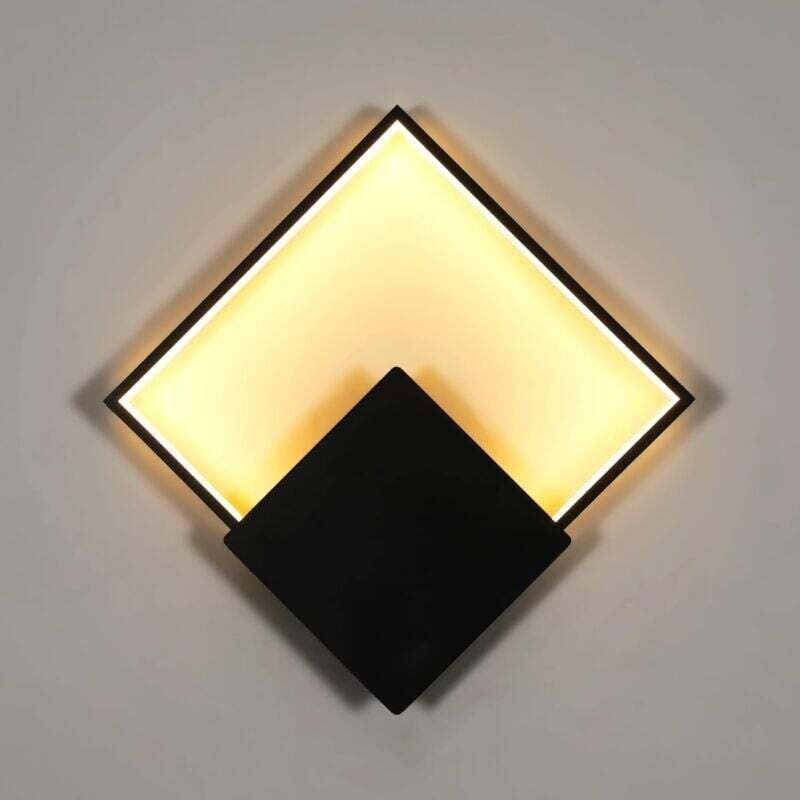 Thumbnail - Comely - LED-Wandleuchte für den Innenbereich, schwarzes Quadrat, 21 w, 2362 lm, moderne LED-Wandlampe, Aluminium-Wandle...