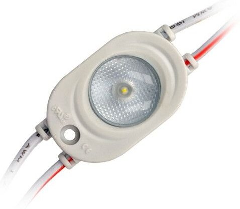 Led Line - 1x 12V dc 1-LED Modul 1W Kaltweiß 95lm smd 2835 IP65 Wasserdicht 170° Abstrahlwinkel 3621mm für led Beleuchtu...