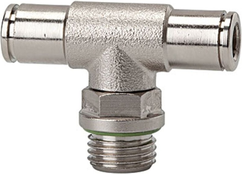 T-Steckverschraubung »metallica«, drehbar, g 1/8 a., ø 6 ms vern. - Riegler