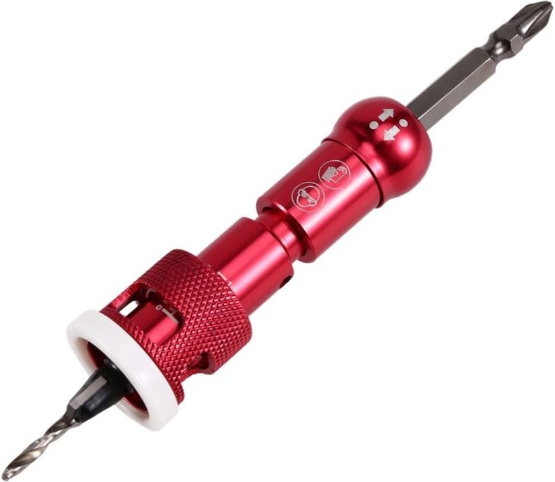 Tlily - Für Bohrmaschinen, reibungsarme Tiefenstopp-Bits, Senker mit Hartmetallspitze für präzises Senken b