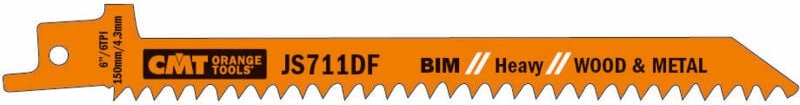 JS711DF-5 5 Metallsägeblätter für Holz/Metall, BIM, 150 x 4,3 x 6 TPI (SS/Schneider), gebogen