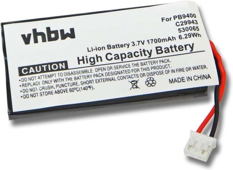 Vhbw - Akku kompatibel mit Philips Pronto TSU-9400, TSU-9300 Fernbedienung Remote Control (1700 mAh, 3,7 v, Li-Ion)