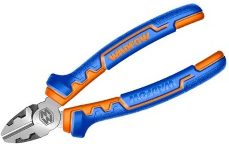 WADFOW Seitenschneider 160 mm, 30 % Kraftersparnis, ergonomischer Griff und Entgraten