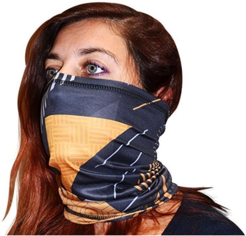 Trendiger Halswärmer für das Auto, Neck Tube Black Gold Shape