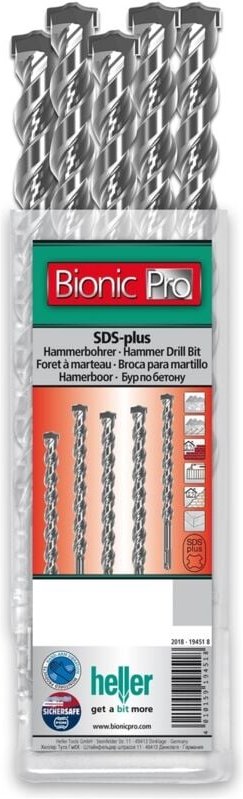 Heller SDS-plus Hammerbohrer Bionic Pro Ø 6 x 50/110 mm 10Stk.