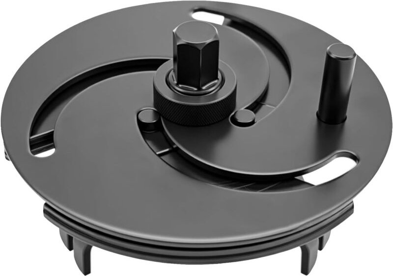 Universal fuel tank cap wrench, adjustable 3-jaw wrench for fuel tank cover, fuel pump cover removal tool, 87 mm - 170 m...