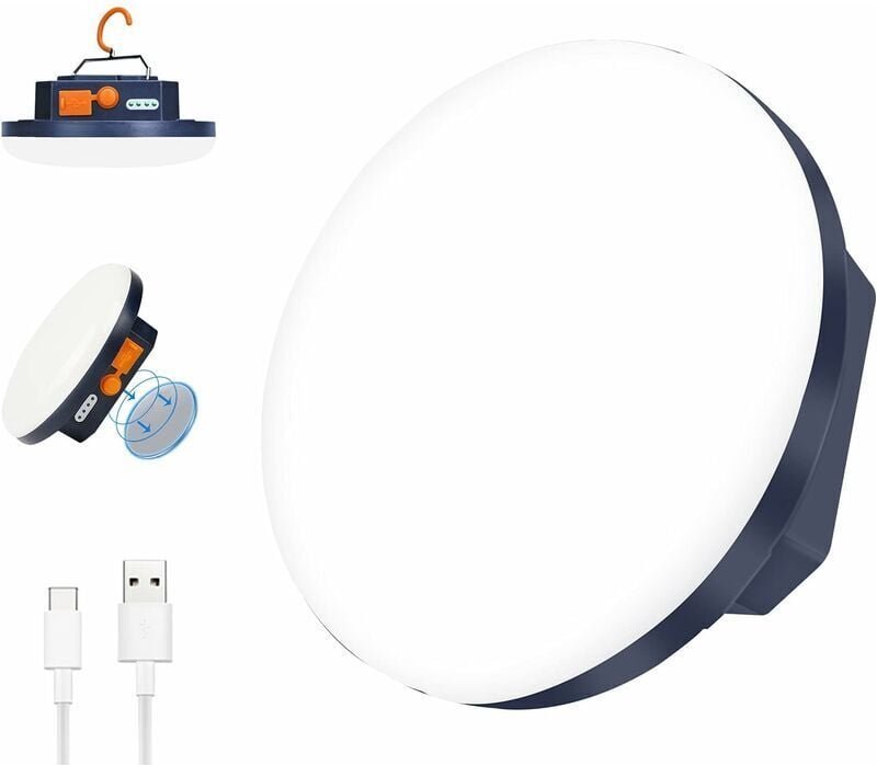 Tigrezy - Tragbare Camping-Laterne, 9900 mAh, Powerbank, 2000 lm, wiederaufladbare Zeltlampe, IP65 wasserbeständige LED-...