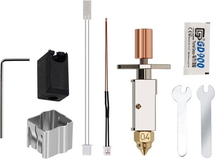 Für Hotend CRM4 K1 Max Kit Keramik-Heizblock für Upgrade-Düse platziert Kupfer