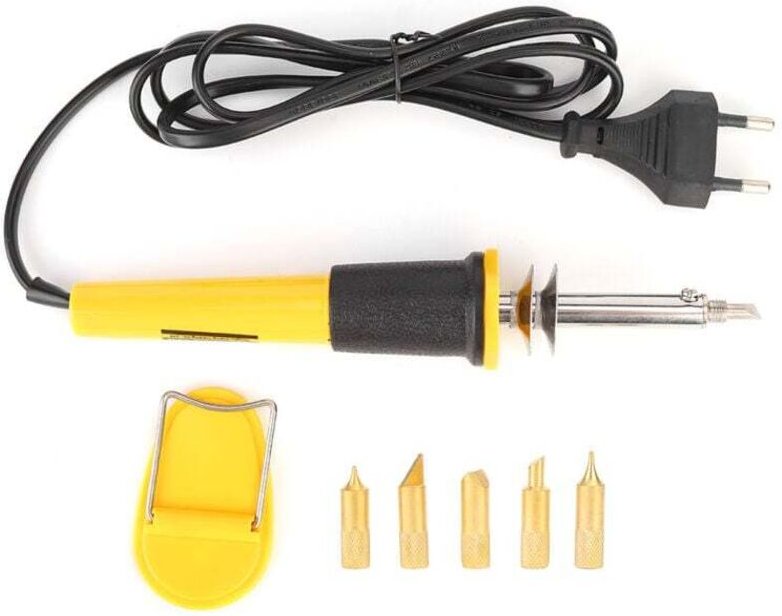 Holzbrennset, Lötkolben, 220 v, 40 w, Holzbrennstift für Leder- und Holzschnitzerei, dünne Platten, EU-Stecker