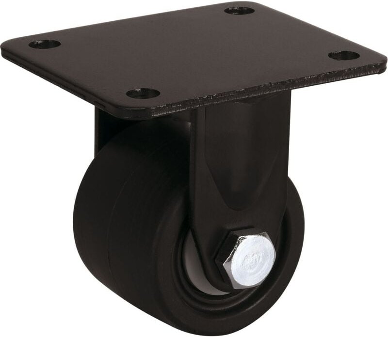 Dörner+helmer - Bockrolle Kunststoff ø 75mm - Möbelrolle belastbar 600kg, schwarz