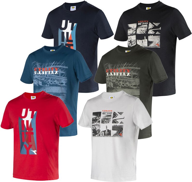 Graphic Organic Arbeits-T-Shirt - xxxl - Schwarze - Diadora