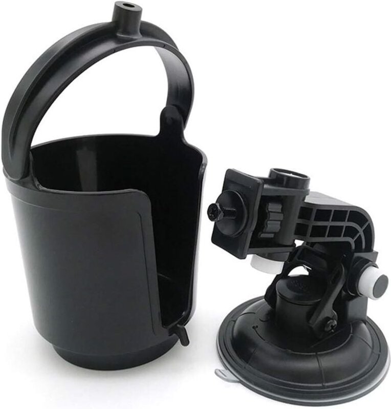 Lntyq Porte-gobelet pliant encastré, porte-gobelet réglable pour véhicule,Support de Ventouse de Voiture, Support de Sup...