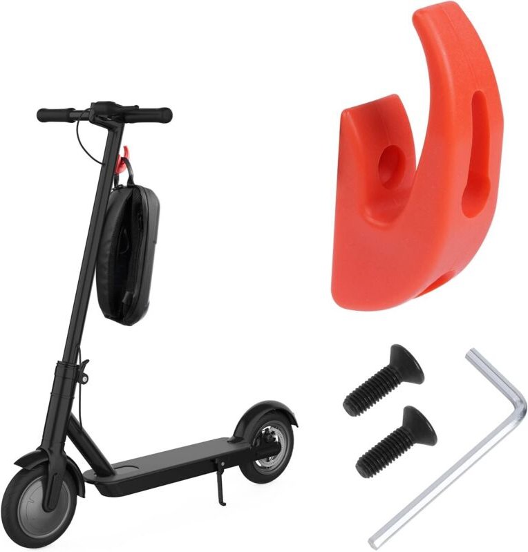 Universeller und robuster Haken für Elektroroller, Zubehör kompatibel mit Scooter 1S/M365/Pro, Rot