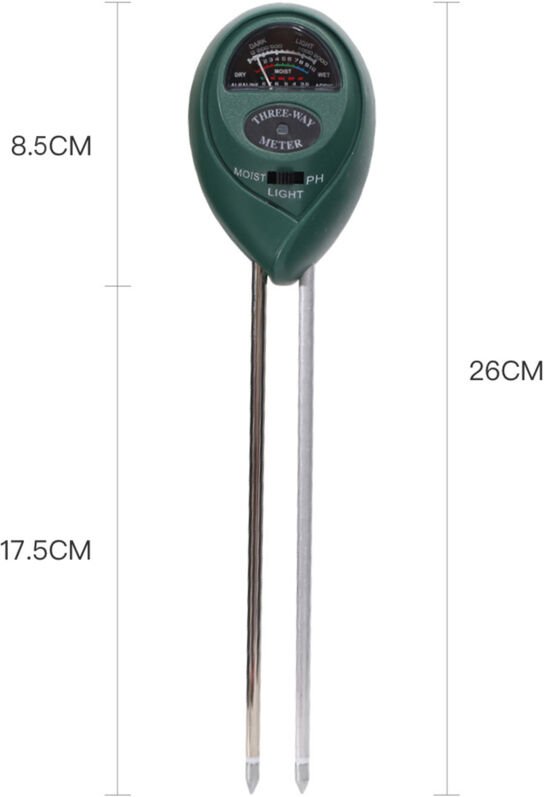 3-in-1 Bodentest-Set: pH-Tester für Feuchtigkeit und Licht Batterieloses Bodentestgerät
