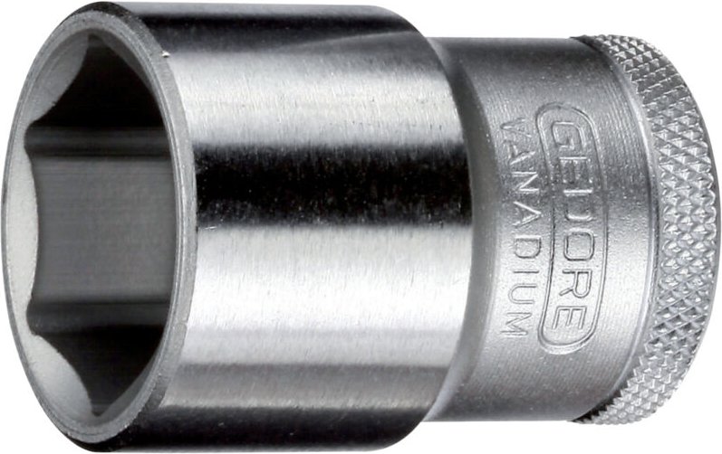 Steckschlüsseleinsatz 19 1/2 ″ 6-kant Schlüsselweite 27 mm Länge 41,5 mm