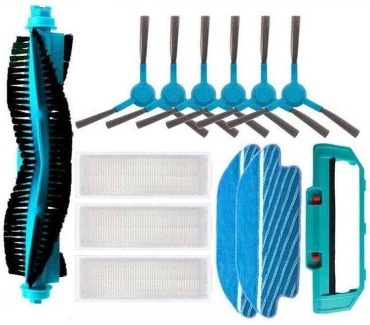 Staubsaugerzubehör für Conga 3290 3490 3690 Roboter-Kehrmaschine, Hauptbürste, Seitenbürste, HEPA-Filter, Bodenpflege