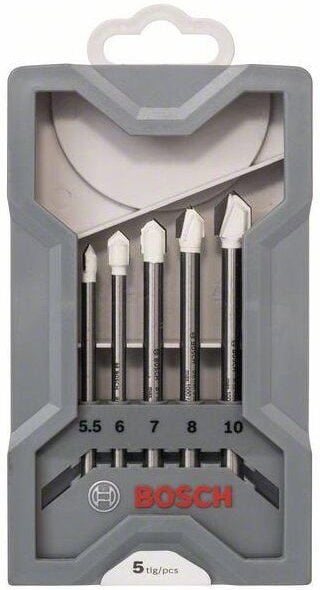 5tlg. Fliesenbohrer-Set CYL-9 Ceramic 5,5 6,0 7,0 8,0 10,0 mm - Bosch