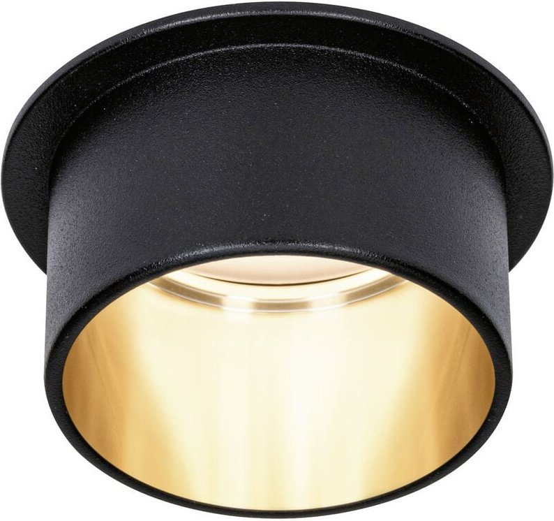 Paulmann - 93378 LED-Einbauleuchte led led fest eingebaut 6 w Schwarz (matt), Gold