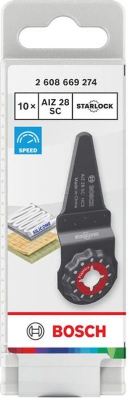 Bosch Kunststoff-Schneider AIZ 28 SC, Starlock, 28 x 40 mm, 10-tlg.