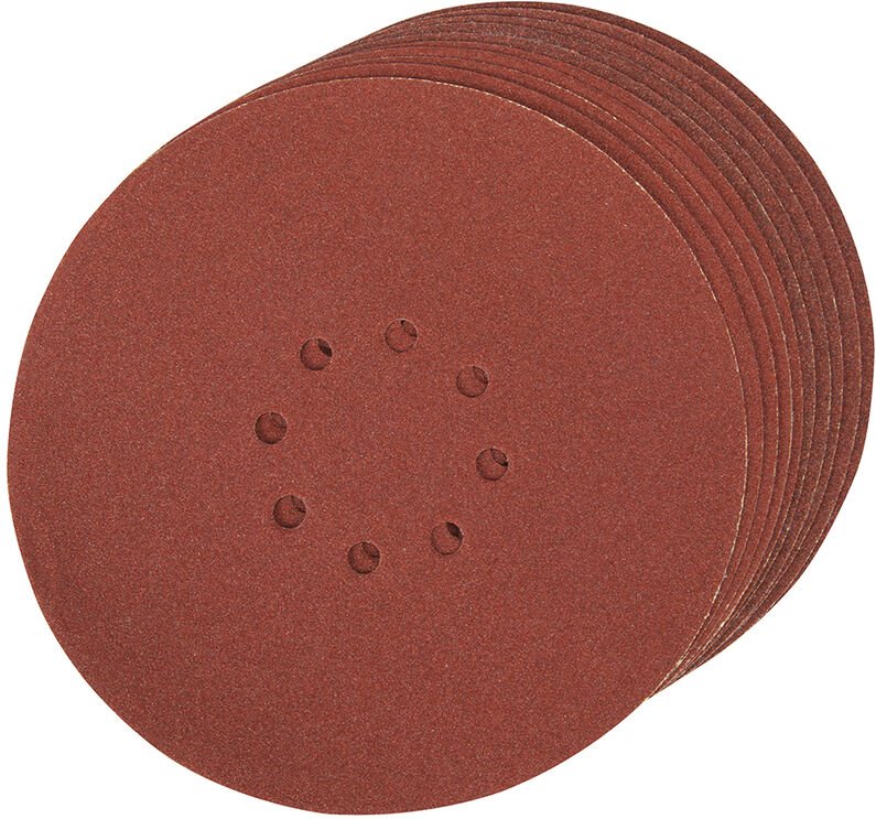 10 x Schleifscheiben klett gelocht 225 mm K80