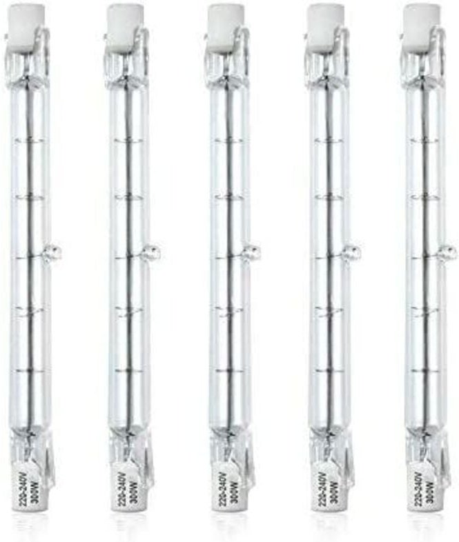 Dimmbare R7S 118 mm 300 W Halogen-Taschenlampe, AC 220–240 V, 5900 lm, J118 Halogen-Linearflutlicht für Landschaftssiche...