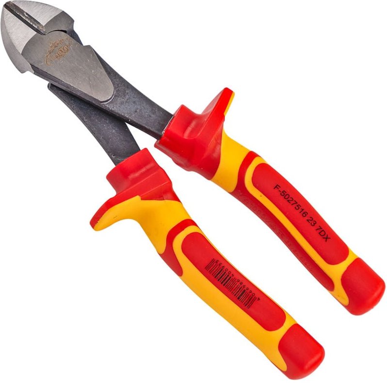 Thumbnail - Kestek - Elektriker Kraft-Seitenschneider Drahtschneider Zange 180 mm Griffe isoliert