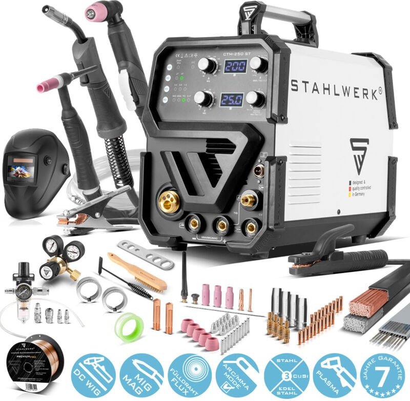 4 in 1 Kombi-Schweißgerät CTM-250 st Vollausstattung - Stahlwerk