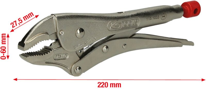 Gripzange, 60mm, 220mm