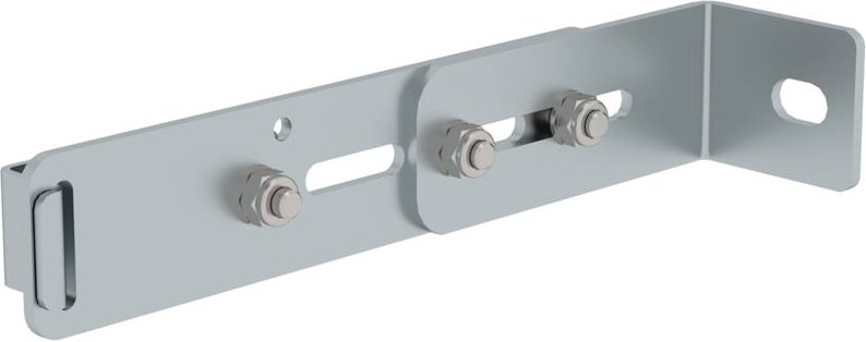 MUNK verstellbare Wandhalter mit Klemmbügel Stahl verzinkt Wandabstand 215-275mm