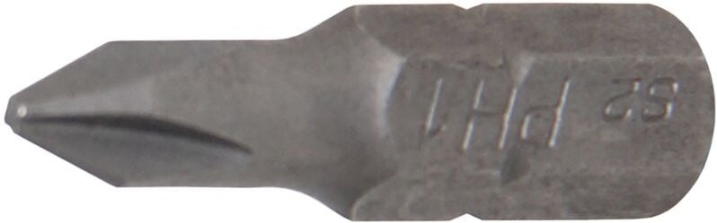 Bit Länge 25 mm Antrieb Außensechskant 6,3 mm (1/4') Kreuzschlitz PH1