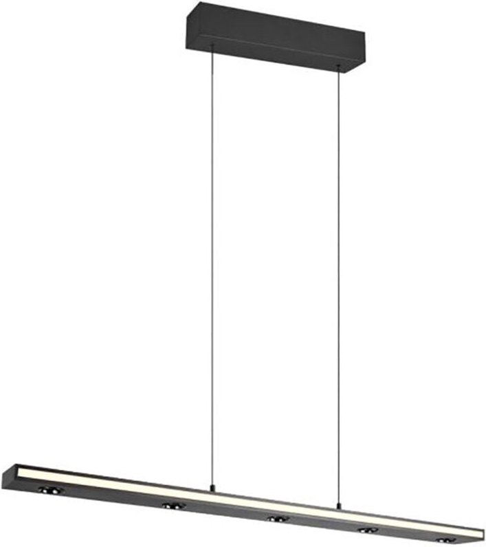 LED Pendelleuchte Hängeleuchte Deckenleuchte schwarz matt dimmbar up and down H 200 cm