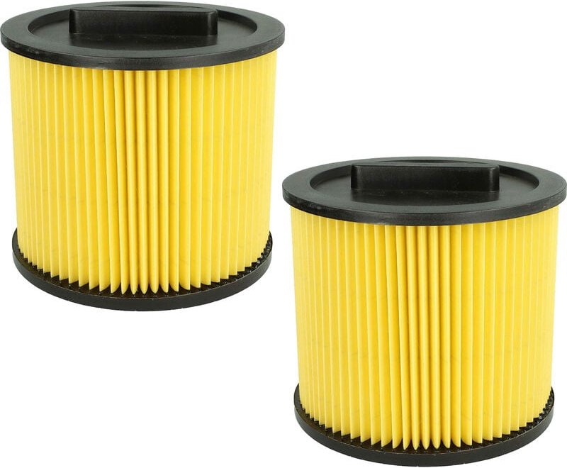 2x Faltenfilter kompatibel mit Thomas Inox 1520 Plus, 1220, 1530, 20 Professional, 30 Professional Staubsauger - Filter,...