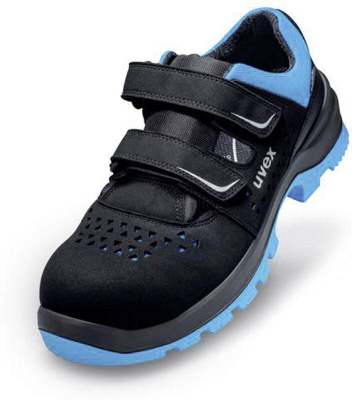 uvex 2 xenova® 9553843 ESD Sicherheitssandale S1 Schuhgröße (EU): 43 Schwarz, Blau 1 Paar