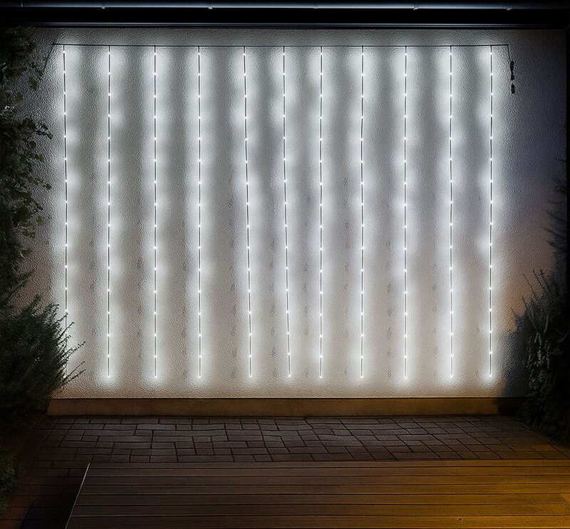 Thumbnail - Led Lichterkette Außenleuchte Gartendeko Balkonleuchte Terrassenlampe, Kupfer, dimmbar Timer 300x led 12000K, l 300 cm, ...