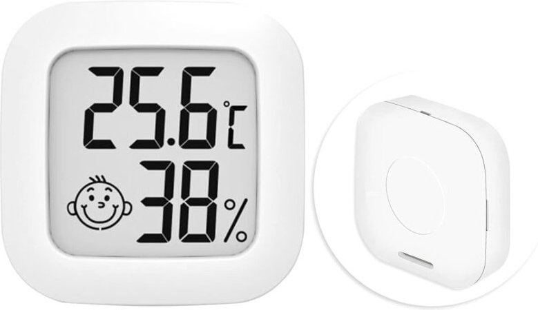 Innenthermometer, Innenhygrometer, Mini-Hygrometer, Außenthermometer, digitales Innenthermometer für Heimterrarium, Baby...
