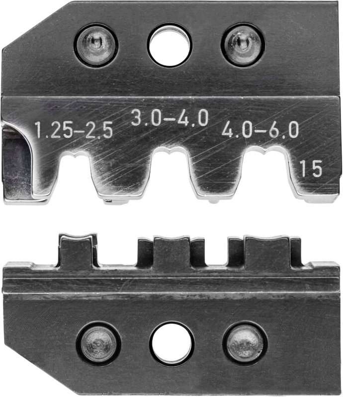 KNIPEX 97 49 15 Crimpeinsatz für Fahnenstecker und unisolierte offene Steckverbinder