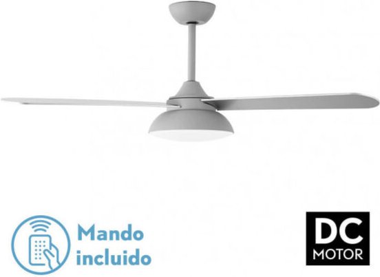 Ventilator dc umi 24w grau 3asp.rev.grey/haya 132d 132d 2950lm 3000-4000-6000k 2blades w/remote, memory & timer