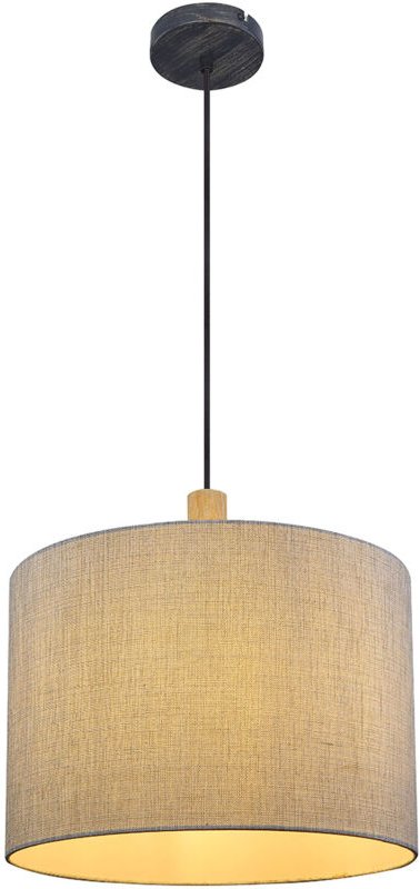 Hängeleuchte - Roger - grau - metall - ø 40cm - E27 - - Globo