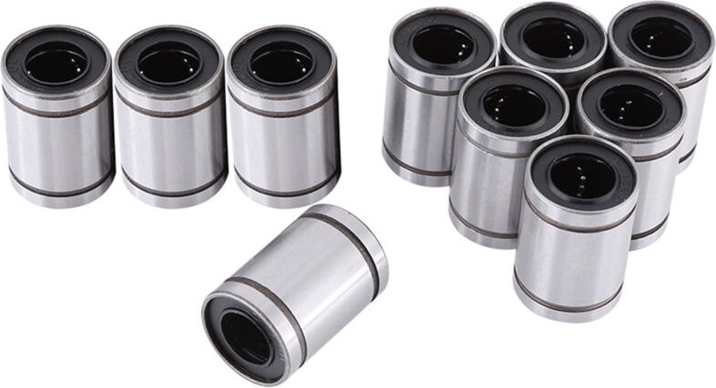 12-mm-Lager, 10 Stück, LM12UU, 12-mm-Bewegungslagerbuchse für 12-mm-Stangen, 3D-Drucker-CNC-Teile, Stahllager, Cuscinett...