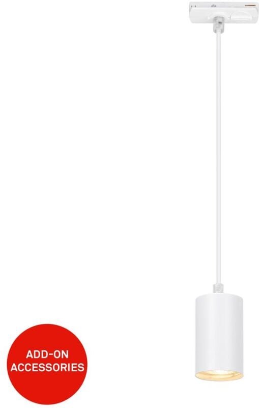 Briloner - Rail Schienensystem, Kombinierbar, Zubehör, Weiß, 141 x 8,2 x 5,5 cm